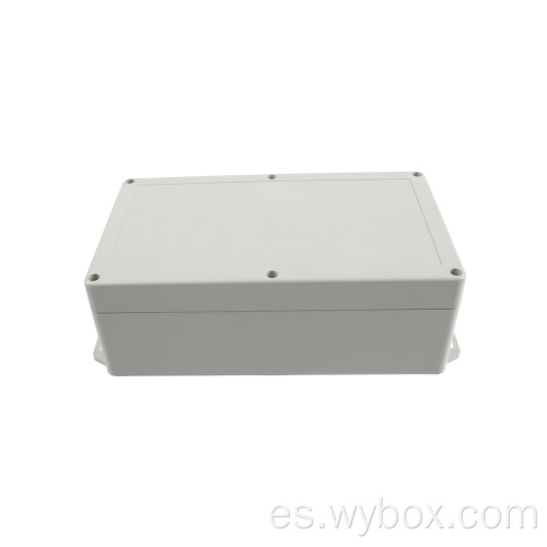 Caja de conexiones con oído, uso en interiores, caja eléctrica resistente a la intemperie, recintos de abs con riel din, carcasa de montaje en pared, carcasa ip65